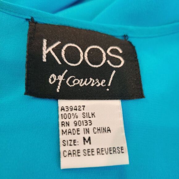 Koos of Course Silk Tank Top Colorful Plaid Stripe Rainbow Mixed - Picture 7 of 7